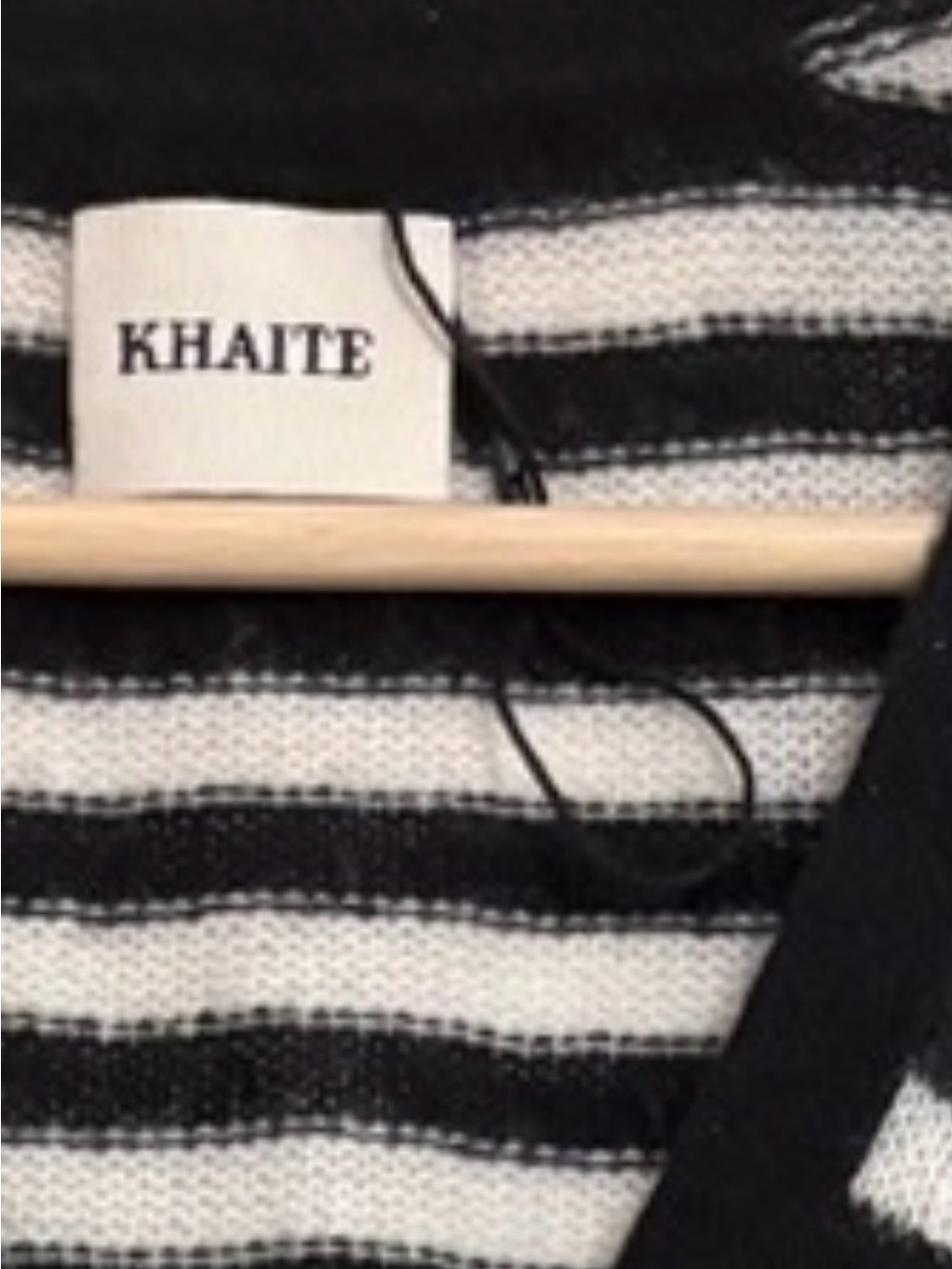 Khaite Dianna Short-Sleeve Striped Cashmere Cardigan - Small - Picture 10 of 10